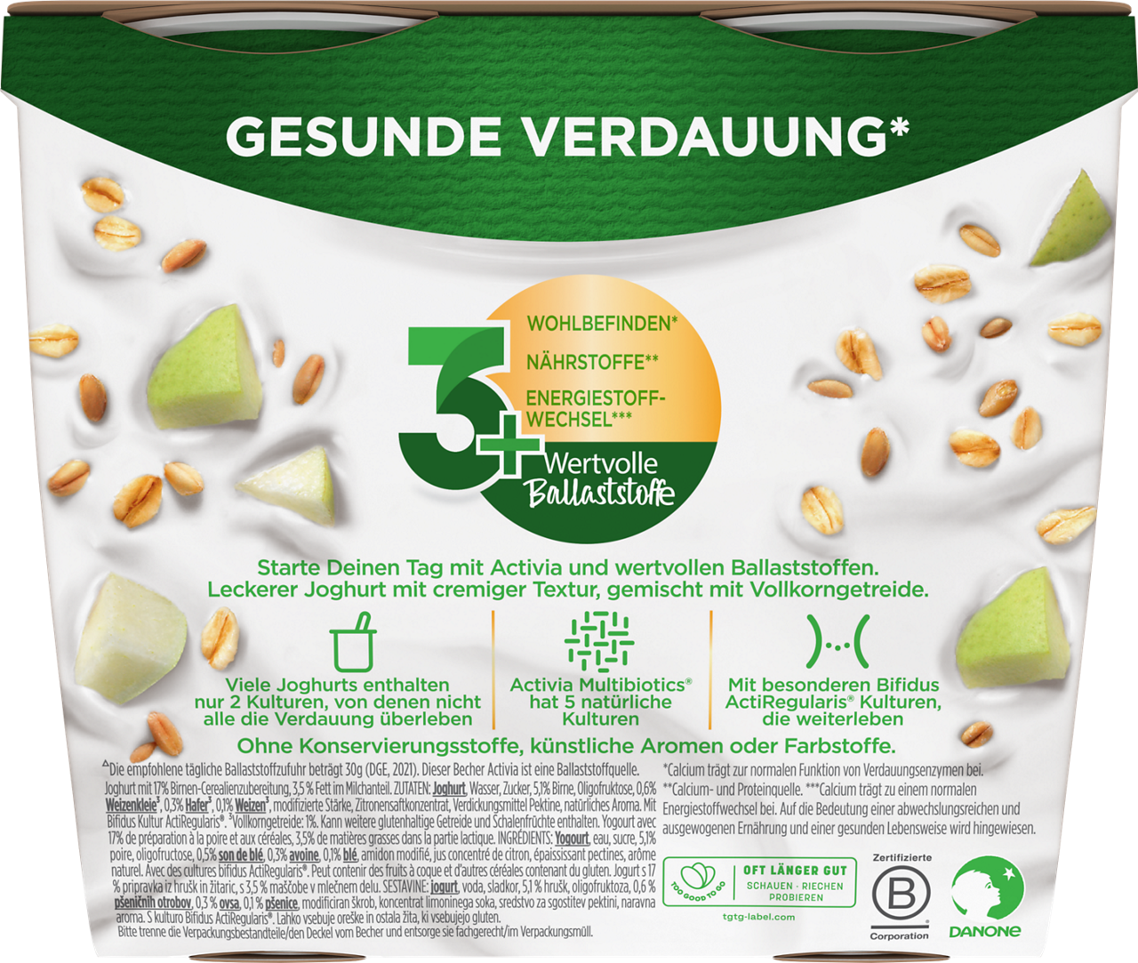 Activia Yearly Limited Edition Pear Cereals