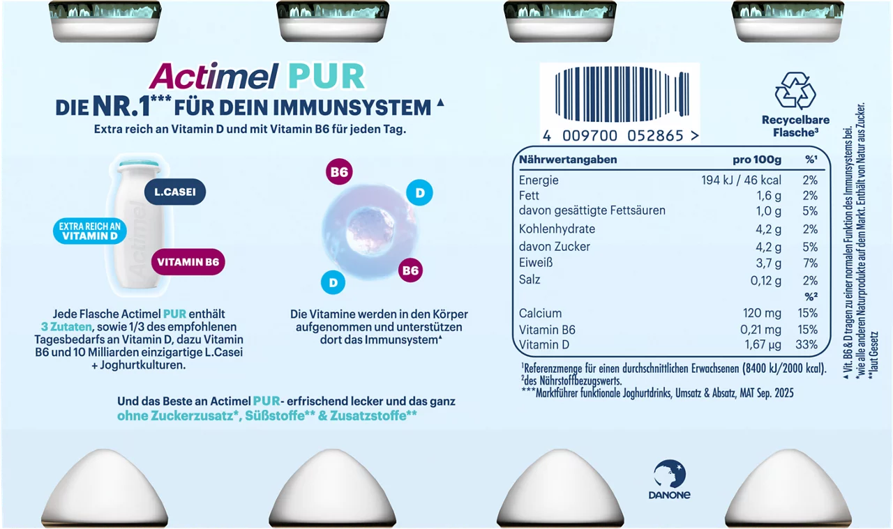 Actimel Pur Natur 8x100g