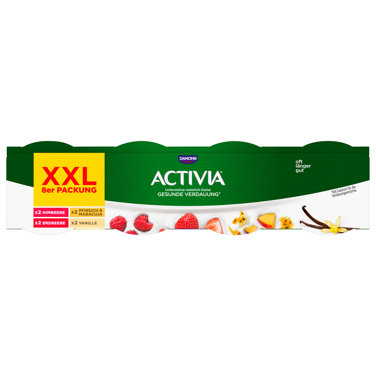 Activia Iris Strawberry, Raspberry, Vanilla, Peach-Passion Fruit