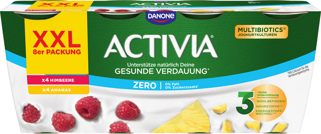 Activia XXL ZERO Raspberry Pineapple