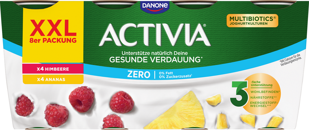 Activia XXL ZERO Raspberry Pineapple