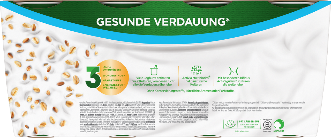 Activia XXL ZERO Cereals Plain