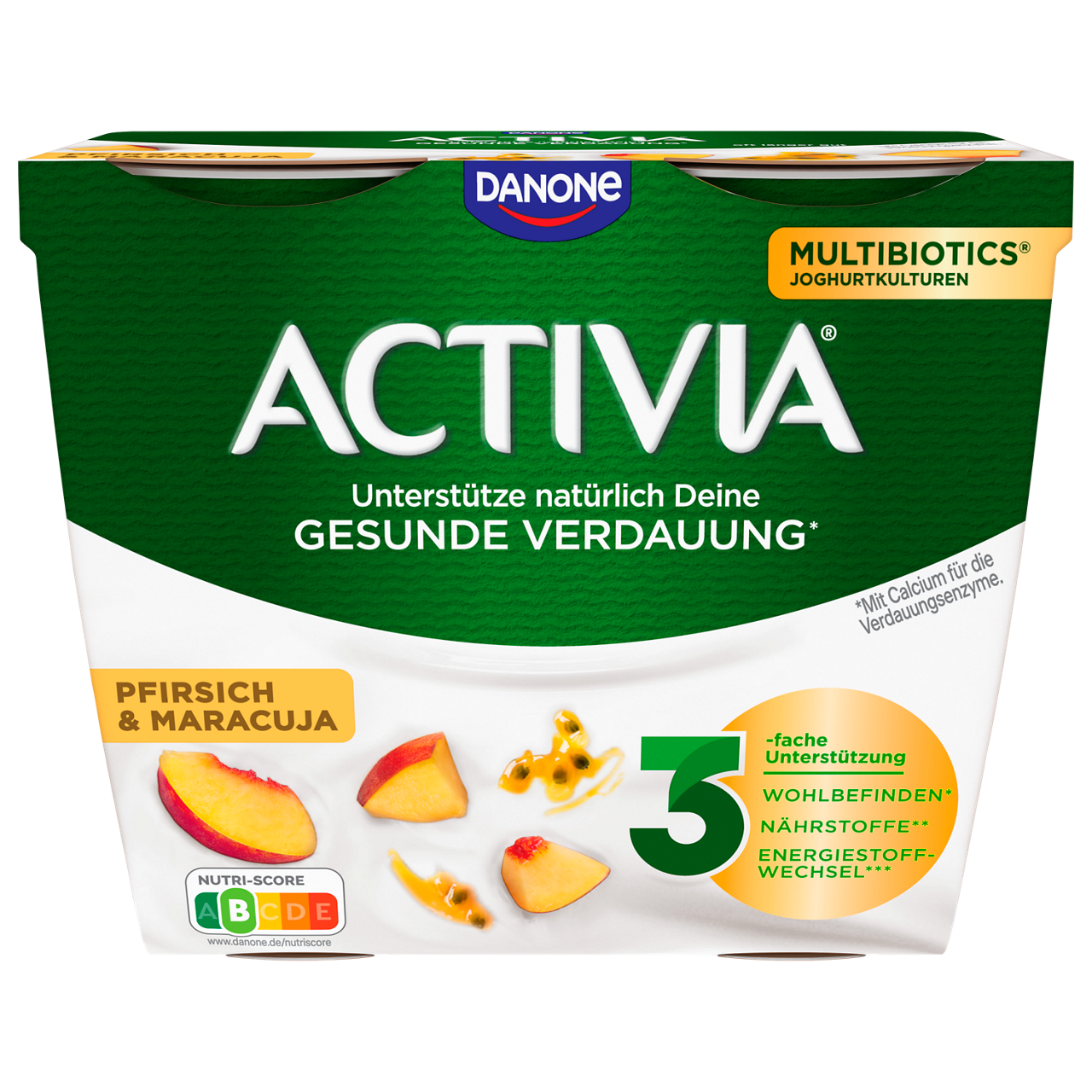 Activia Iris Peach-Passion Fruit
