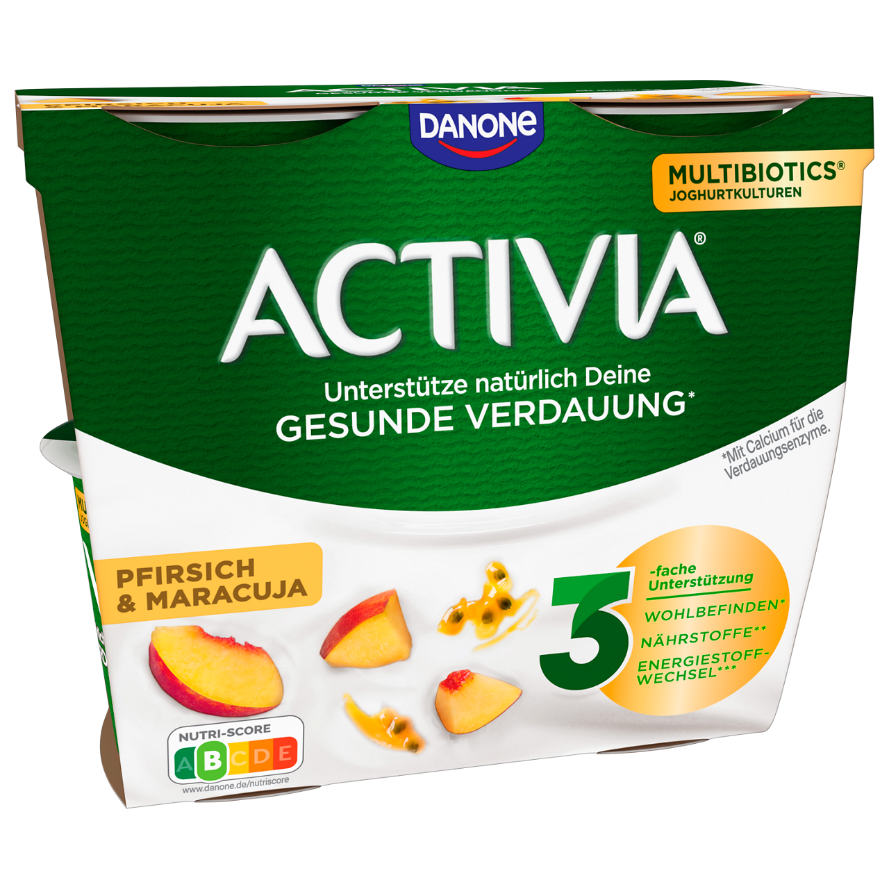 Activia Iris Peach-Passion Fruit