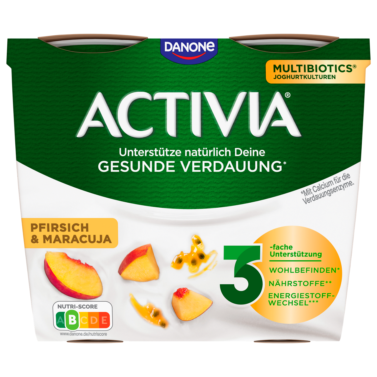 Activia Iris Peach-Passion Fruit