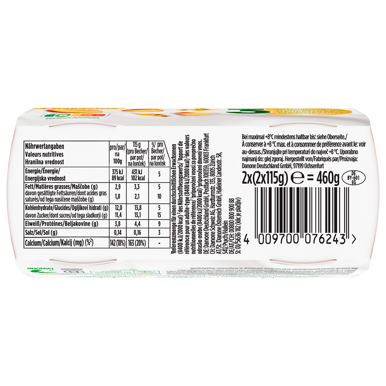 Activia Iris Peach-Passion Fruit