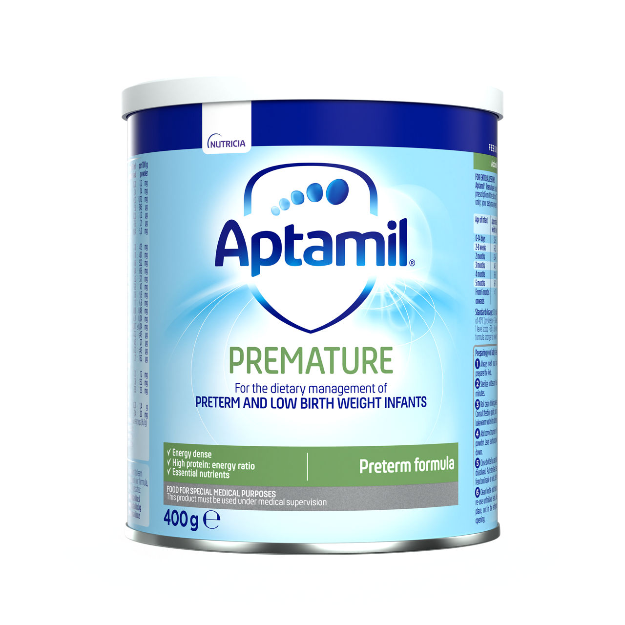 Aptamil® Premature 400 g - prednja strana pakovanja