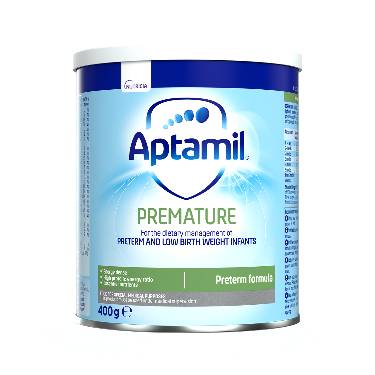 Aptamil® Premature 400 g - prednja strana pakovanja