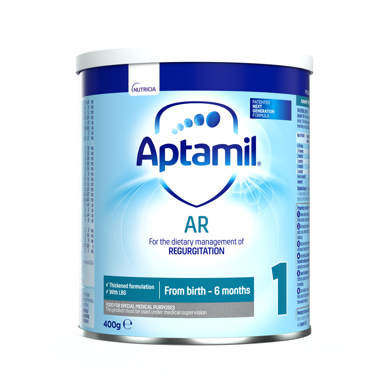 Aptamil® AR 1 400 g - prednja strana pakovanja