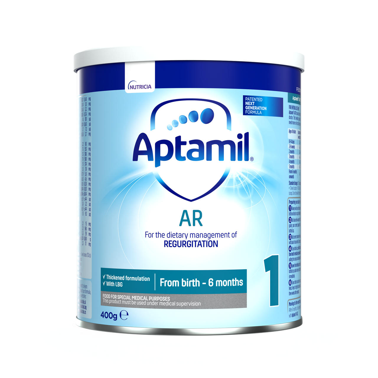 Aptamil® AR 1 400 g - prednja strana pakovanja