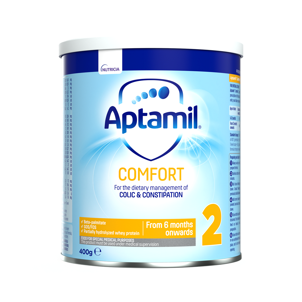 Aptamil® Comfort 2 400 g - prednja strana pakovanja