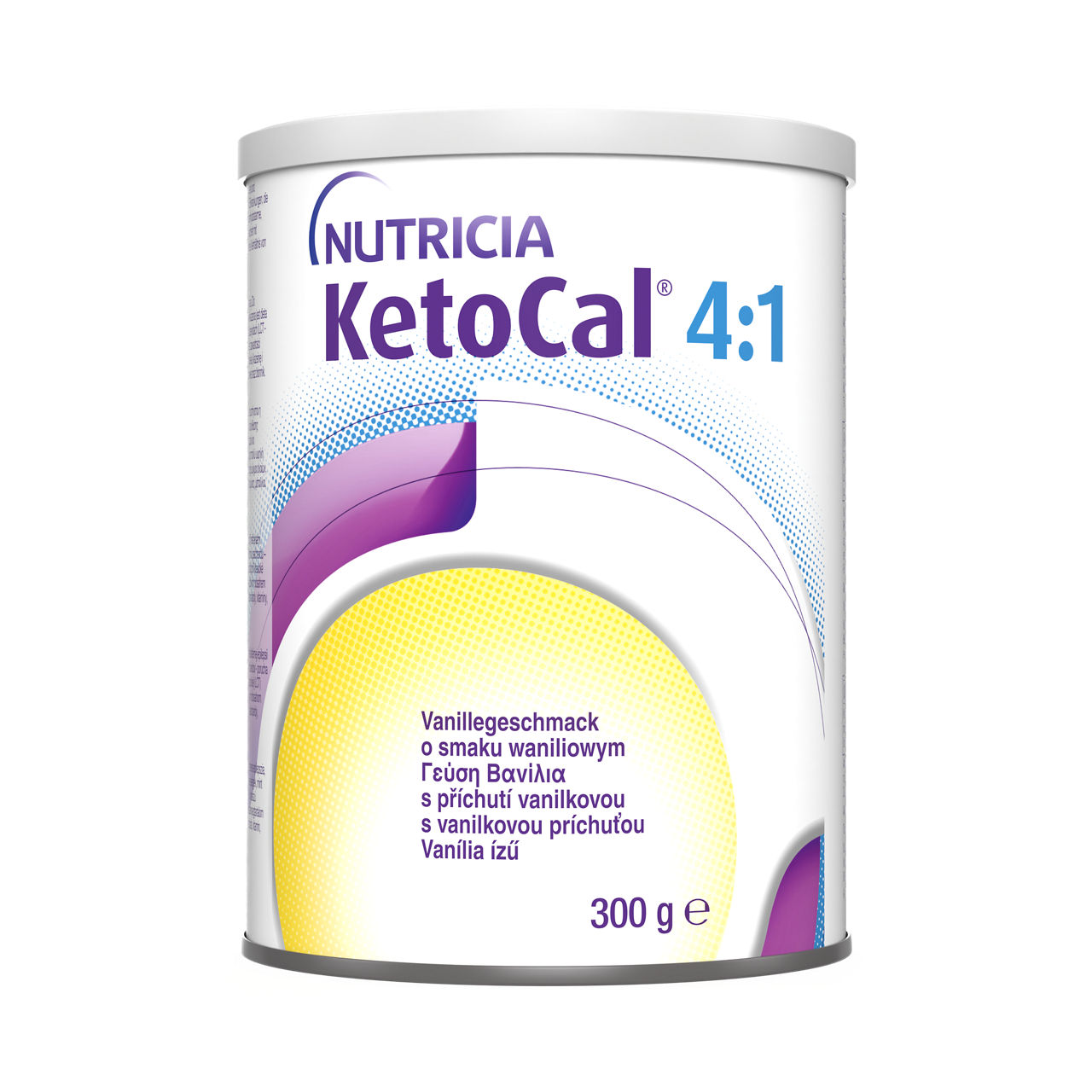 KetoCal 4:1 vanila 300 g - prednja strana pakovanja 