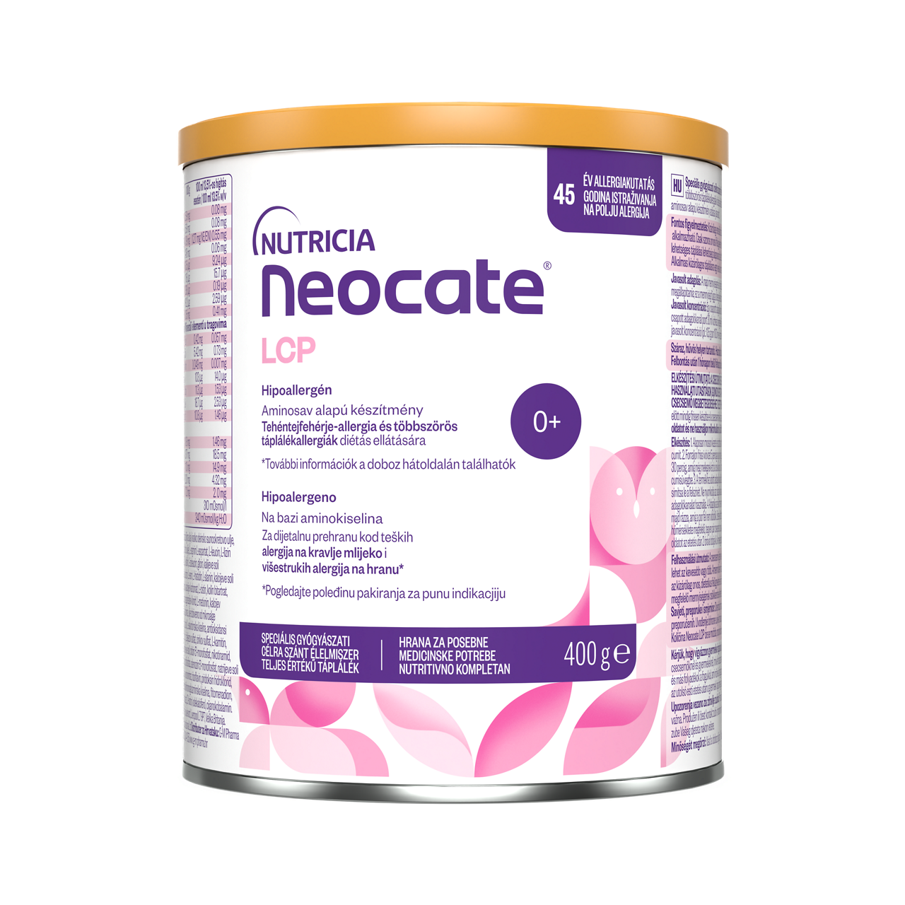 Neocate LCP, prašak 400g - prednja strana pakovanja