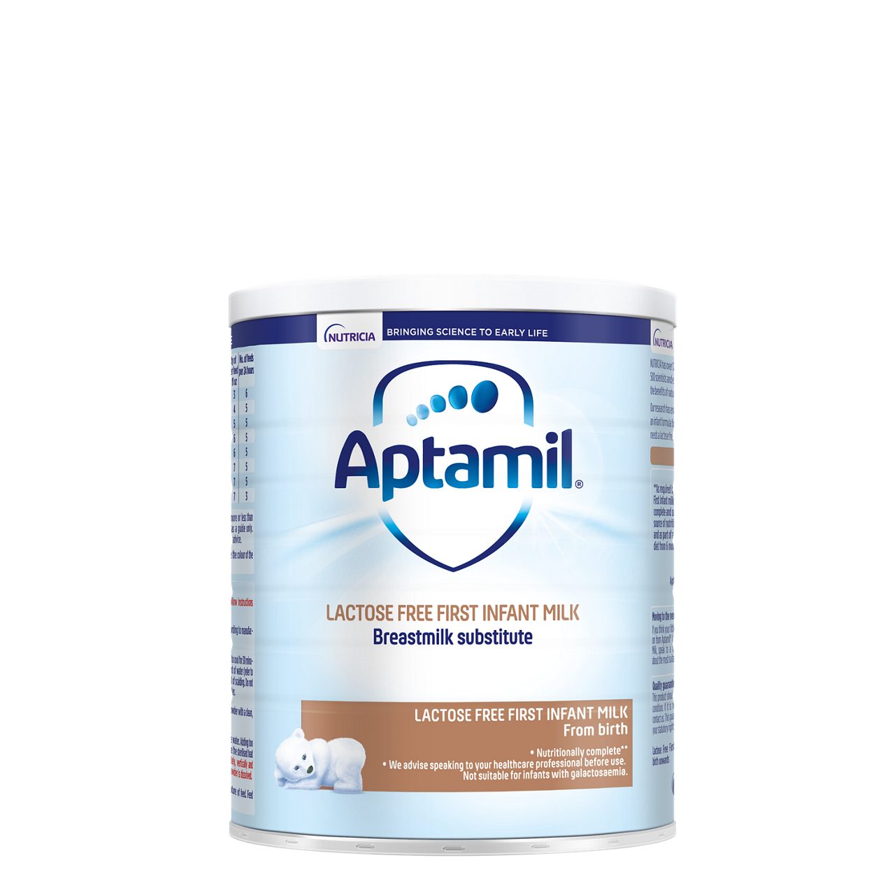 Aptamil Lactose Free First Infant Milk from Birth 400g Packshot