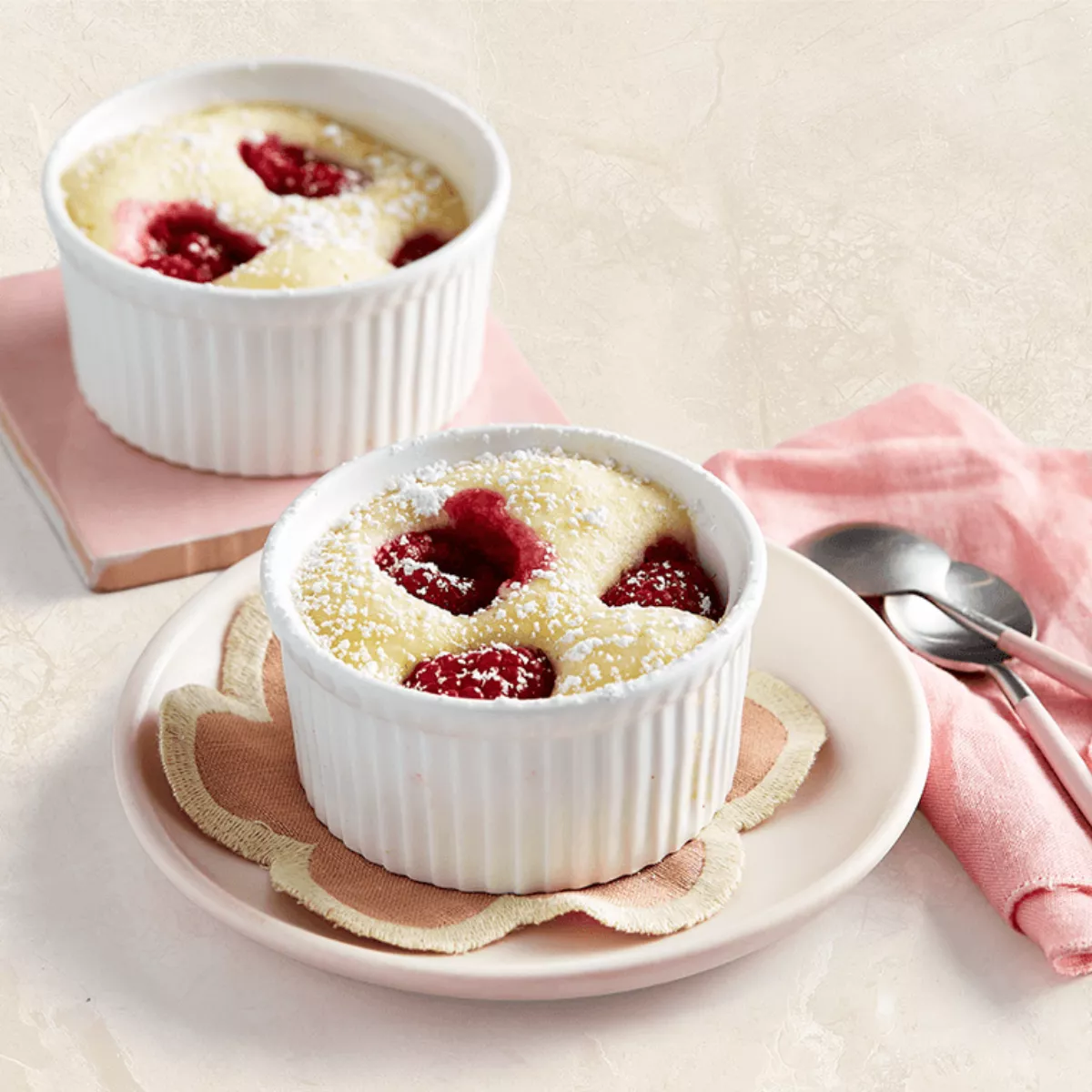 Cloudy Raspberry Cake