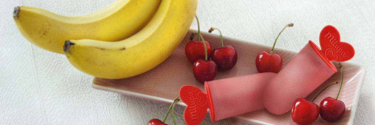 Rezept Kirsch-Banane Kindermilch Icepop