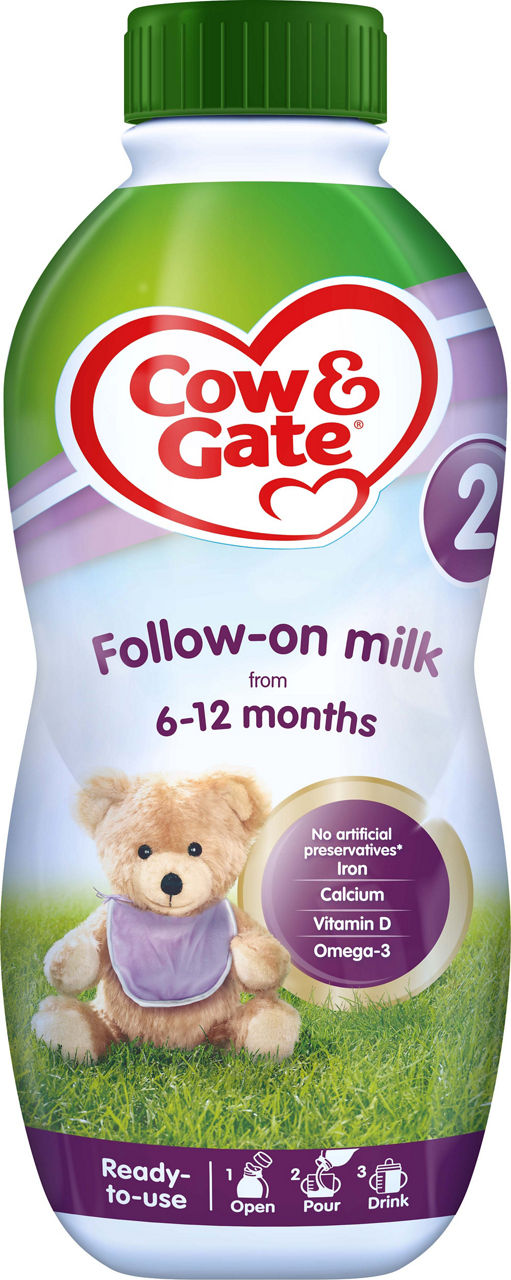 Cow & Gate Stage 2 Follow-on Milk Ready to Use 1L 		