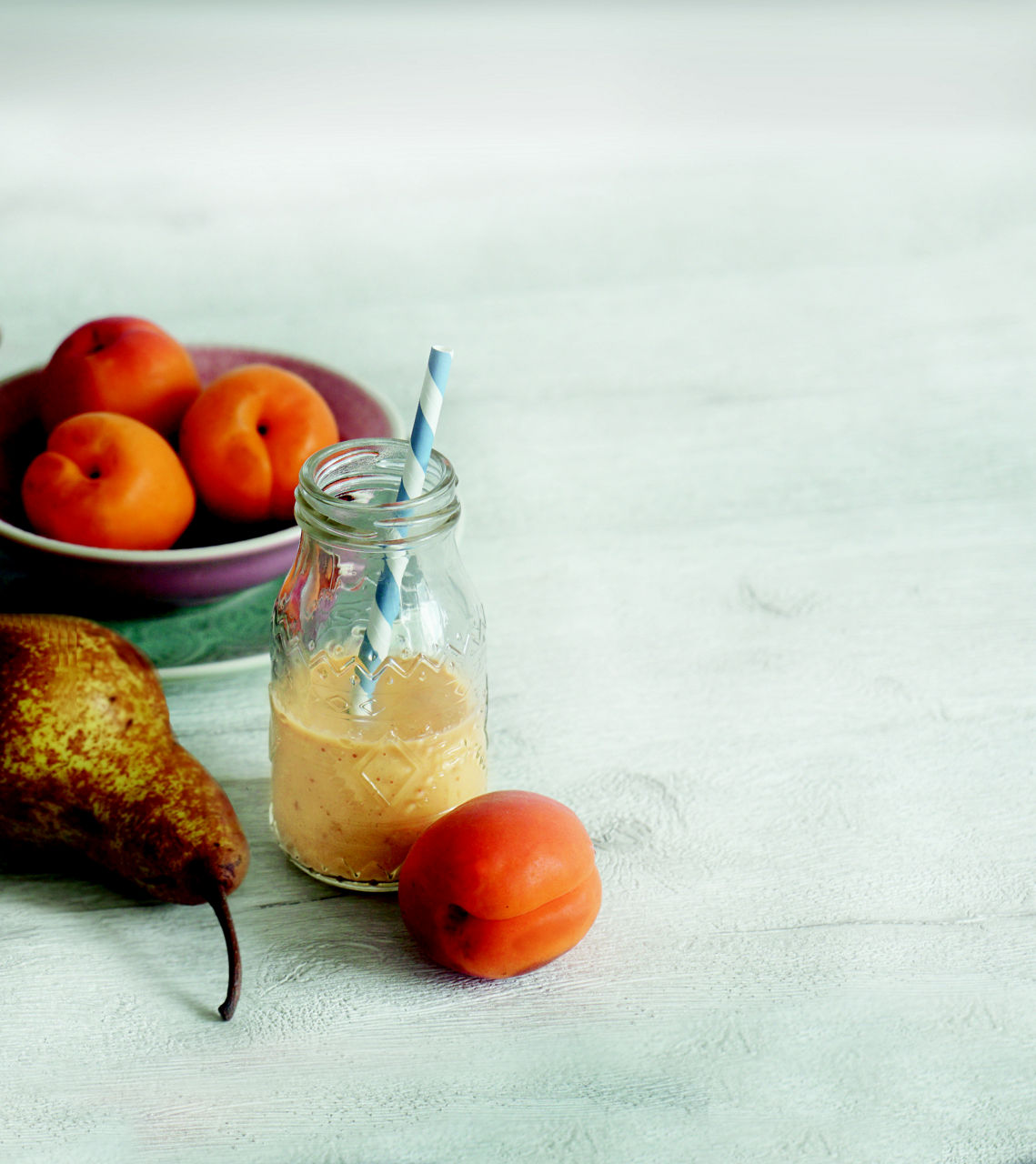 Smoothie Aprikose Birne Rezept Kindermilch Wasser Kleinkind 1-2 Jahre