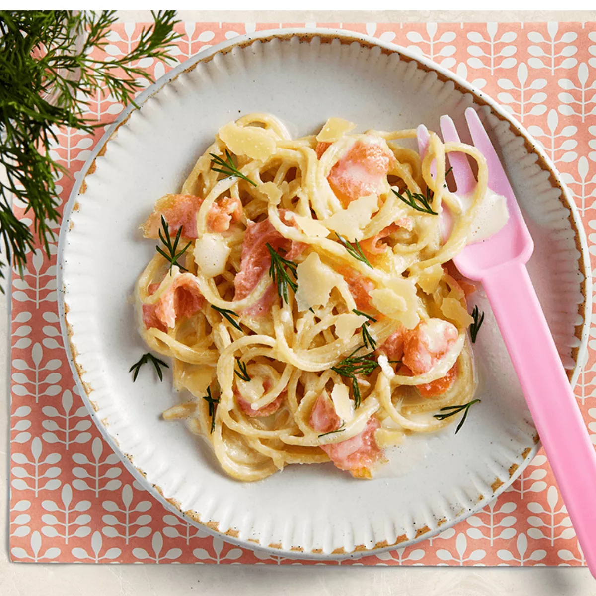 Salmon Sprinkle Pasta