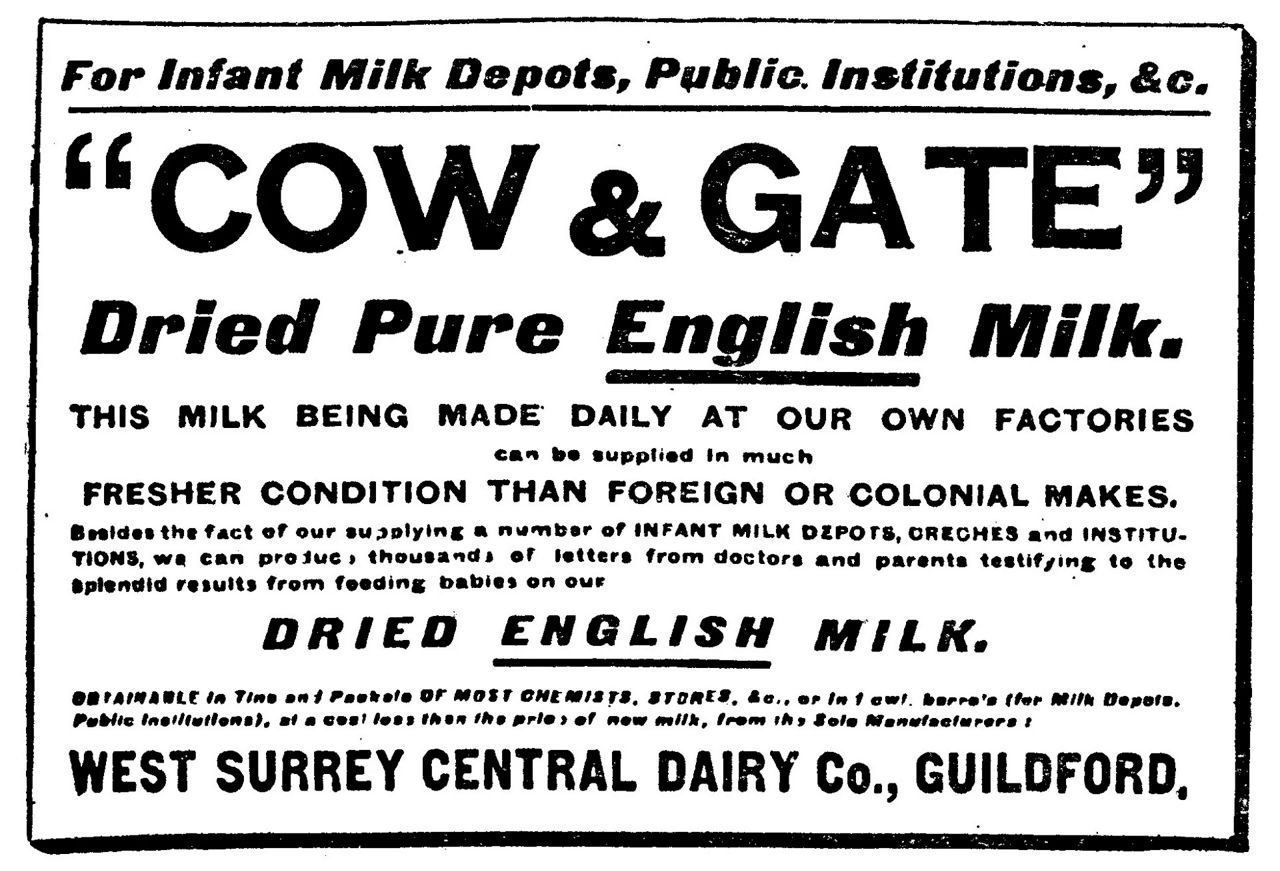 Cow and Gate advert