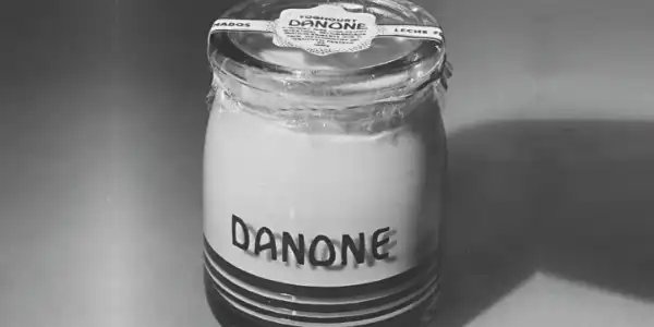 danone old yoghurt pot