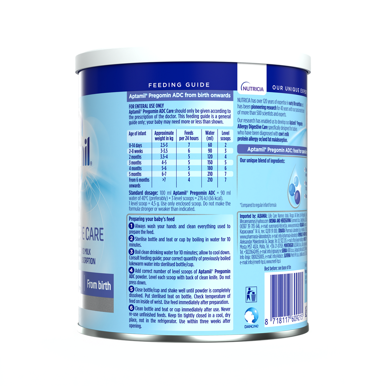 Aptamil® Allergy Digestive Care 400 g - leva strana pakovanja