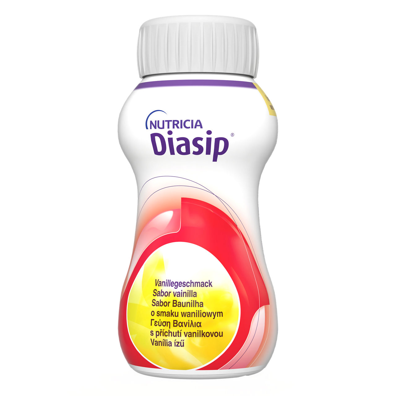 Diasip 4x200 ml, ukus vanile - prednja strana pakovanja