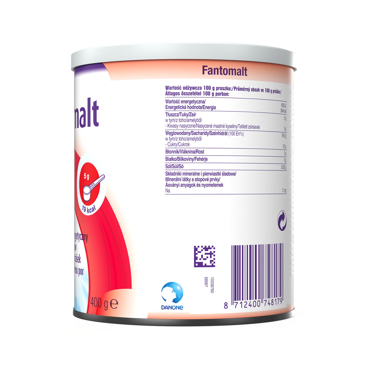 Fantomalt 400 g - leva strana pakovanja
