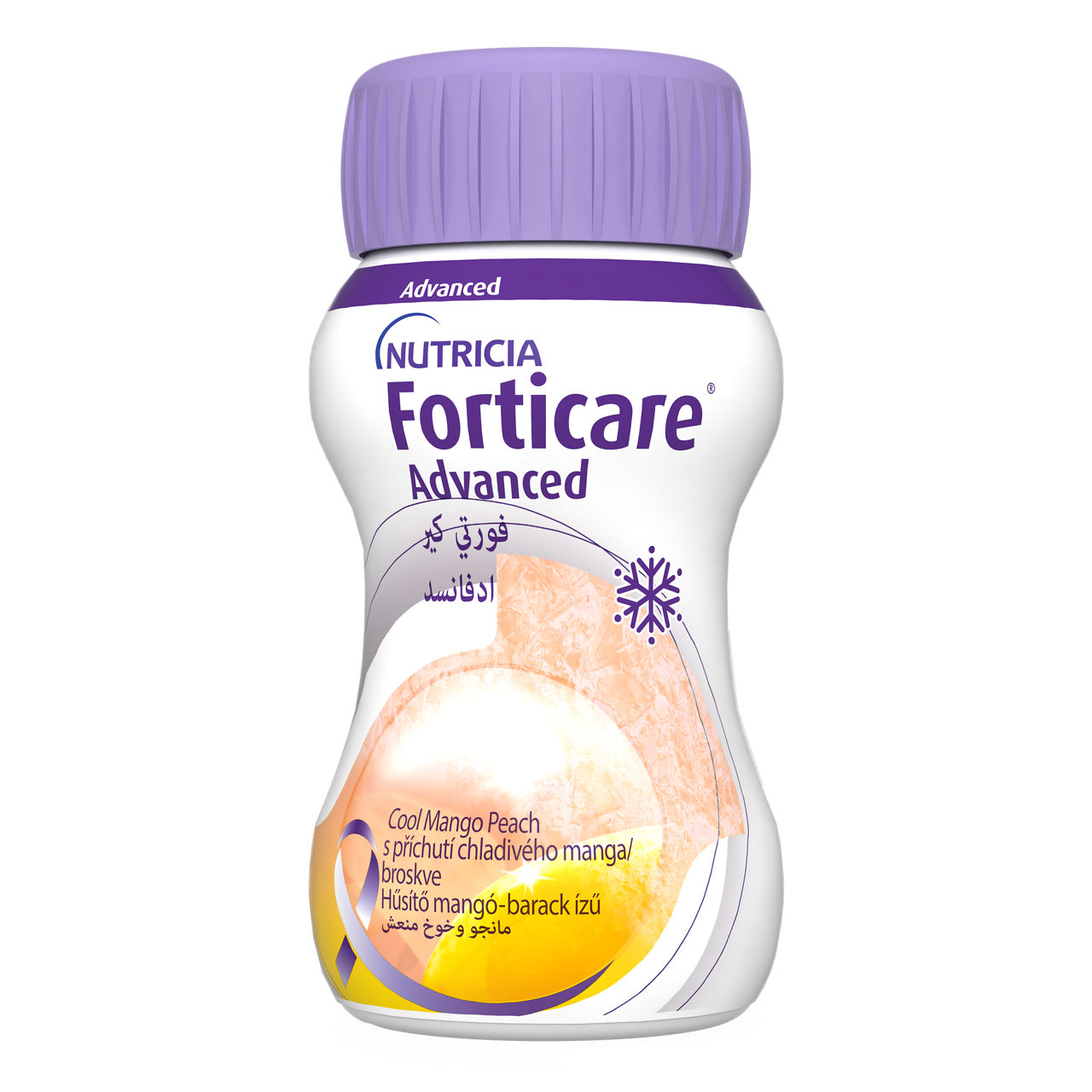 Forticare® Advanced Cool Mango Peach 4x125 ml - strana pakovanja