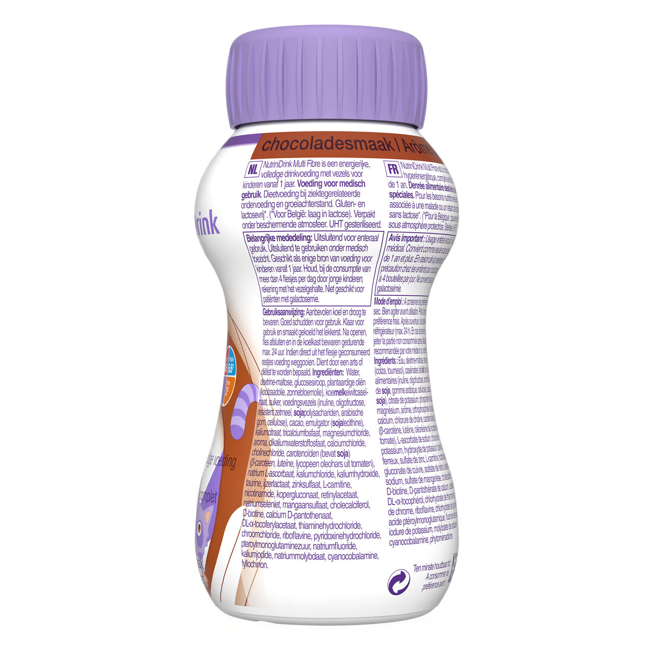 NutriniDrink MF Čokolada 200 ml - leva strana pakovanja