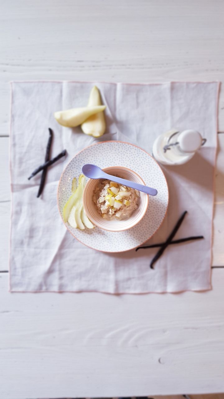 Pfirsich-Birne-Kindermilch Smoothie