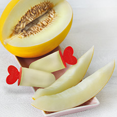 Eis Pop Honigmelone von oben