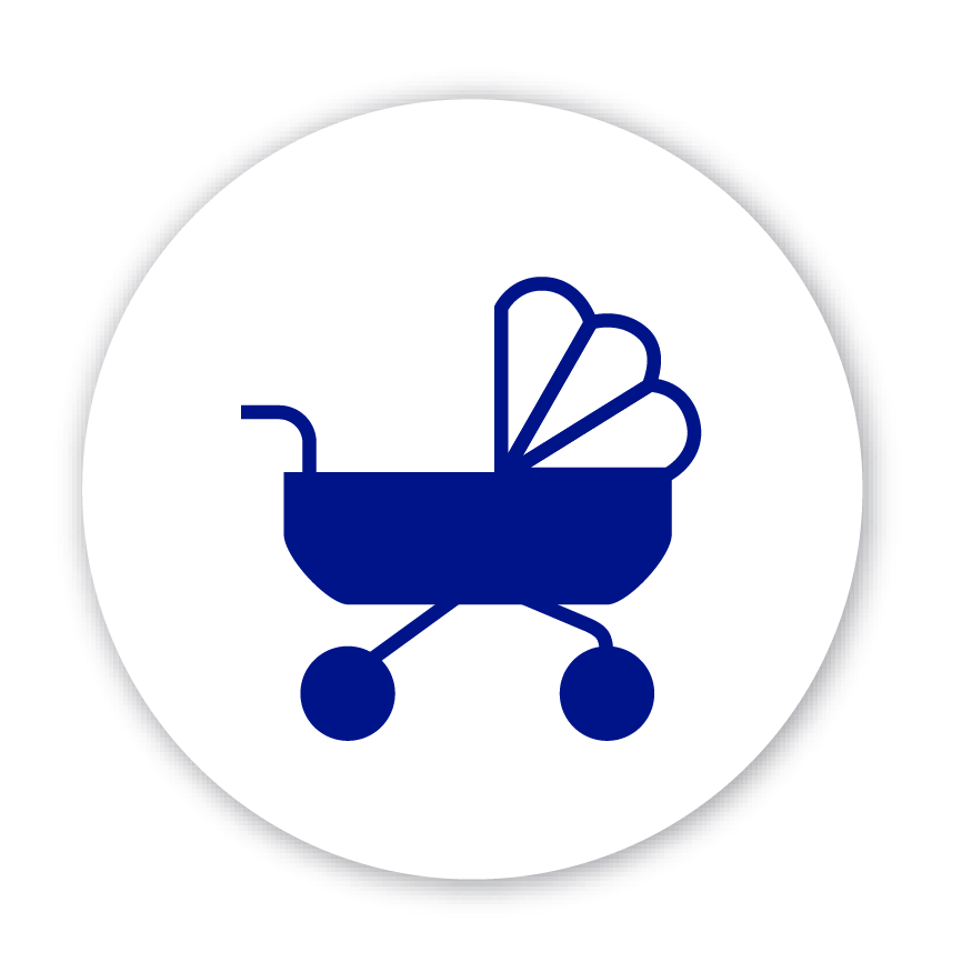 Aptamil Icon weiß Kinderwagen 