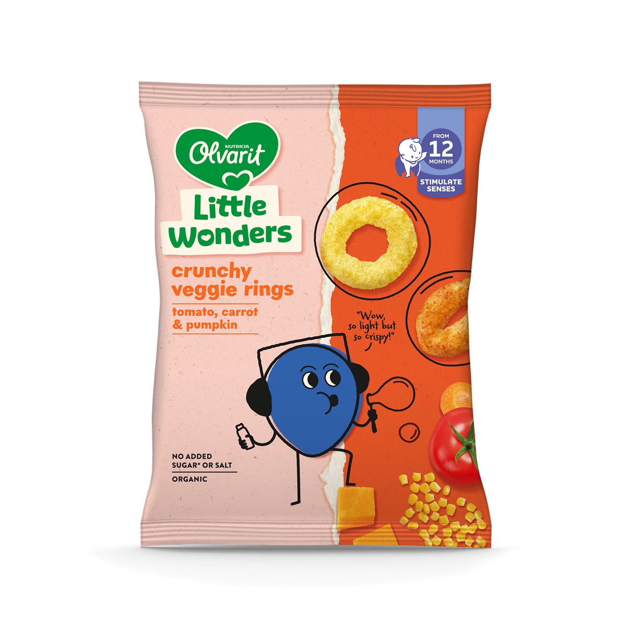 OLV CRUNCHY VEGGIE RINGS 6X15G - FOP - 206307 - 8712400120166