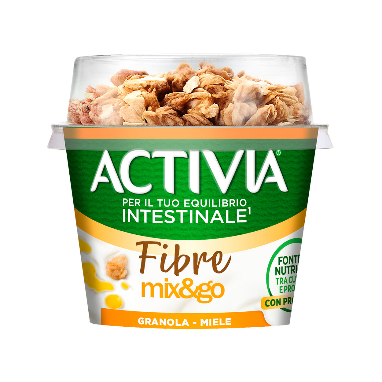 Activia Mix & Go Fibre Granola e Miele
