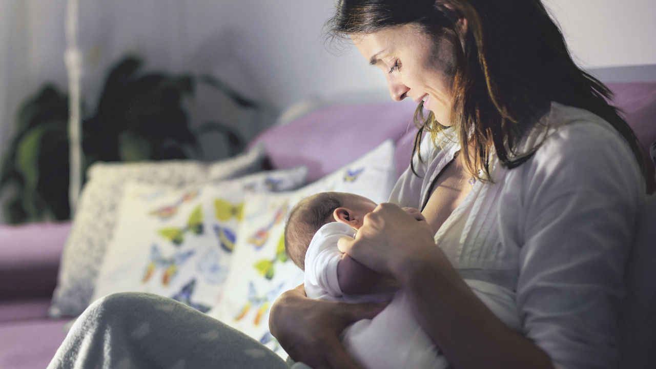baby breastfeeding