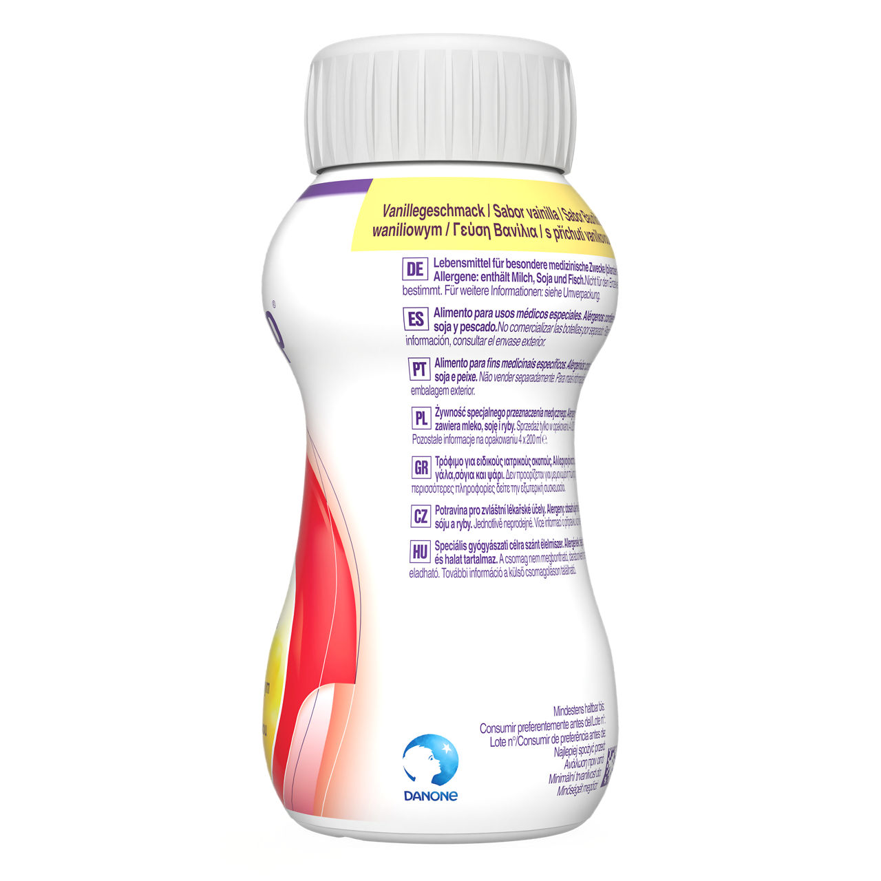 Diasip 4x200 ml, ukus vanile - leva strana pakovanja