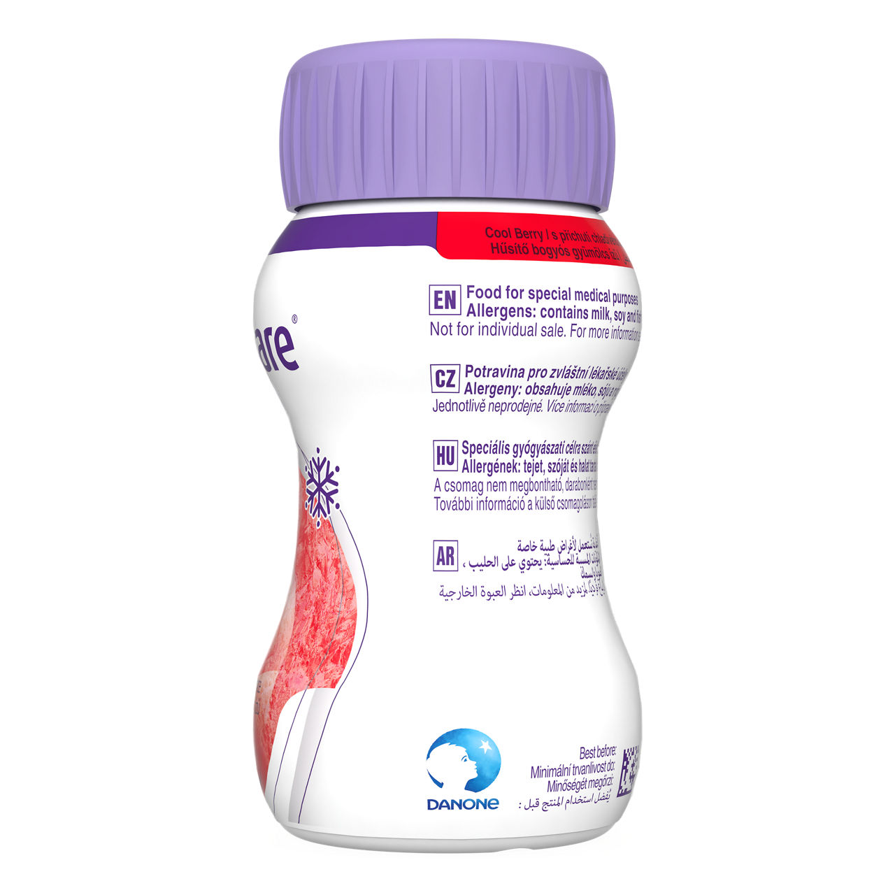 Forticare® Advanced Cool Berry 4x125 ml - leva strana pakovanja