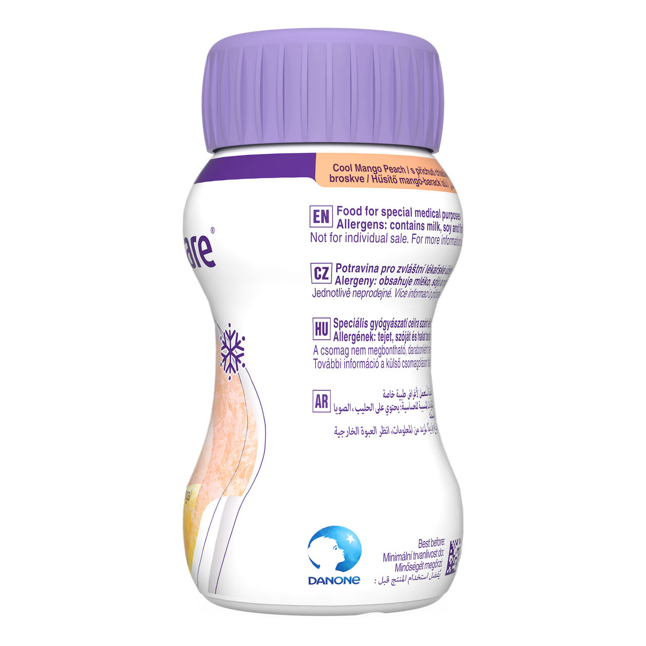 Forticare® Advanced Cool Mango Peach 4x125 ml - leva strana pakovanja