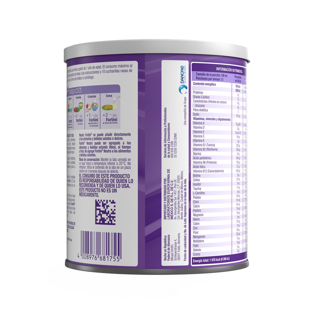 Fortini 400 g - packshot atras