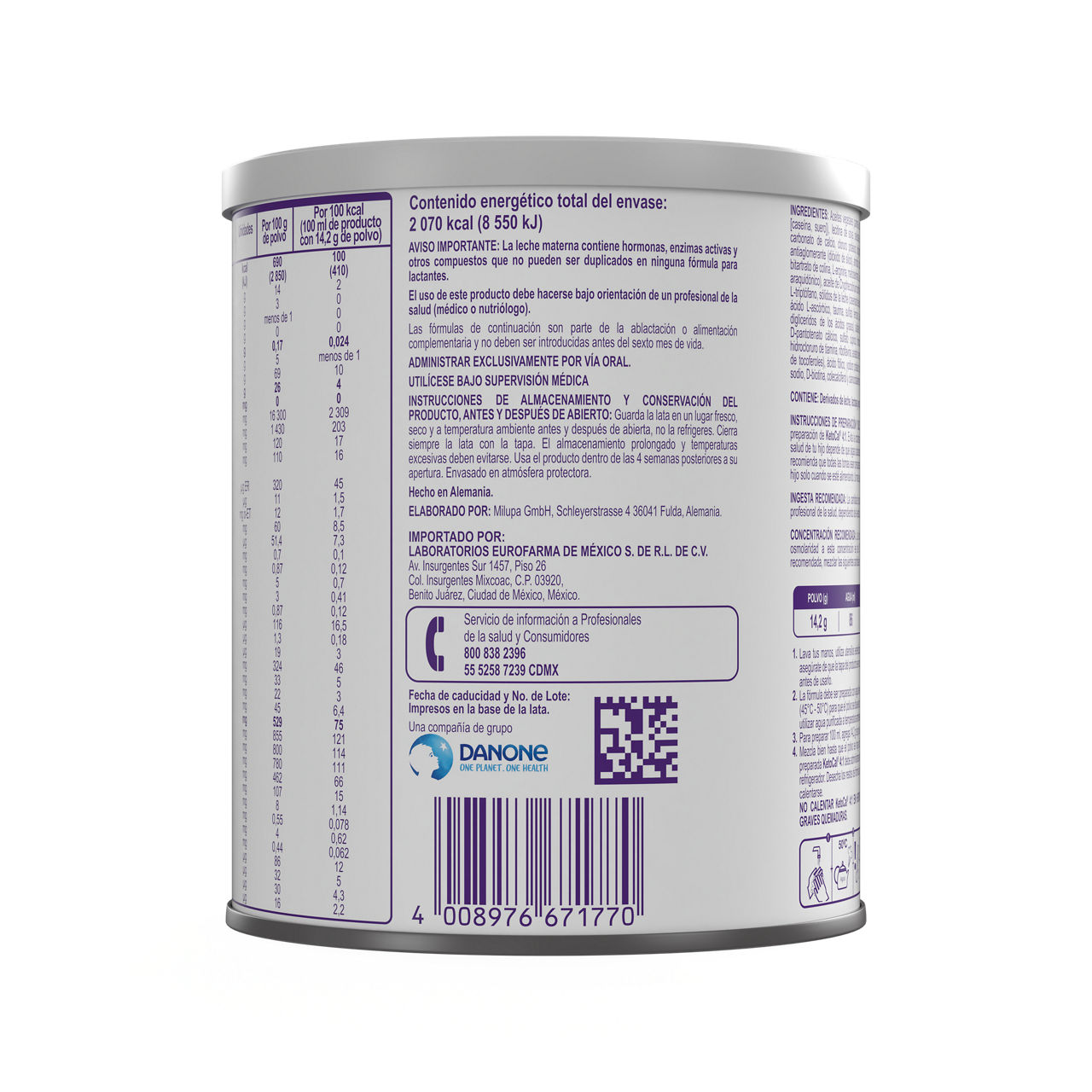 KetoCal 300 g - packshot atras