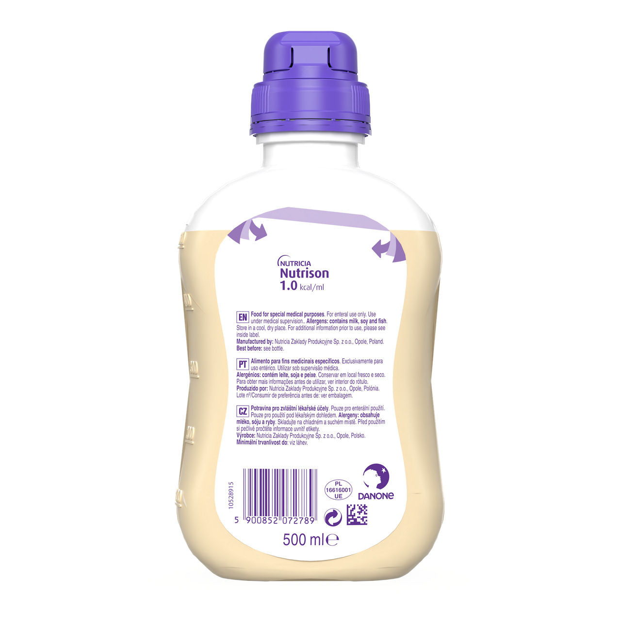 Nutrison 500 ml - zadnja strana pakovanja