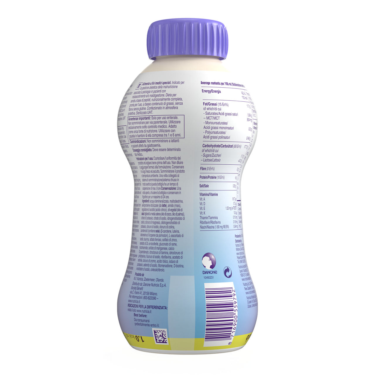 Nutrison Advanced Diason 500 ml - zadnja strana pakovanja