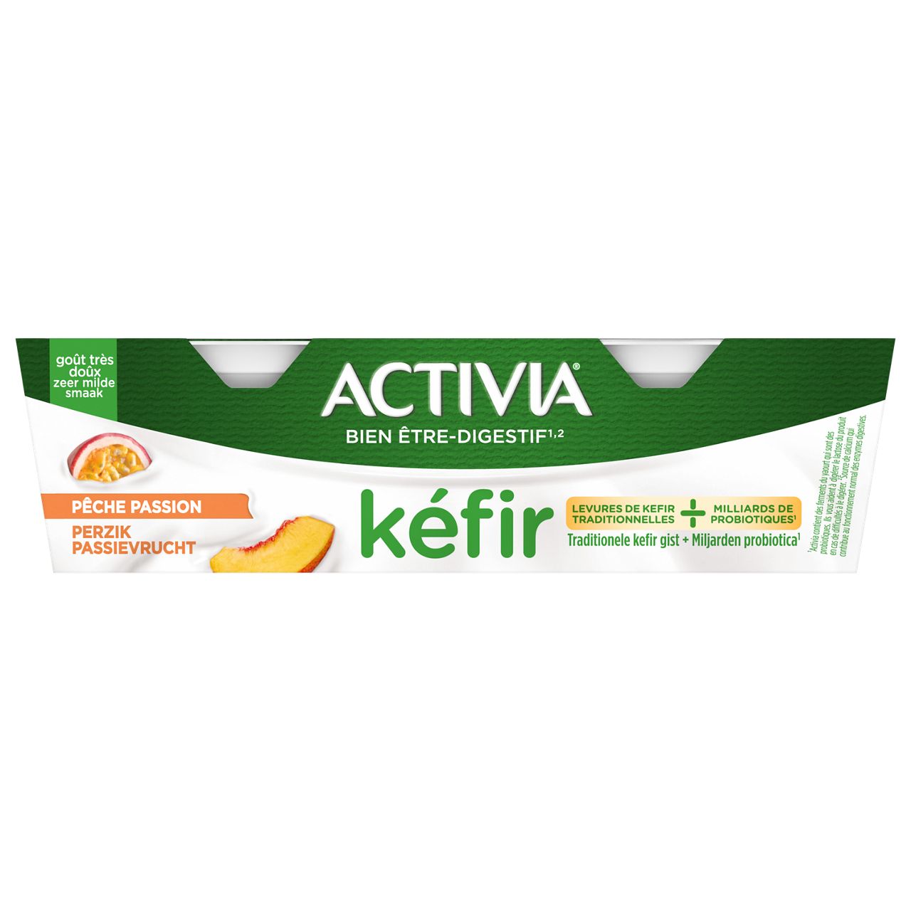 Activia cuillère pêche passion