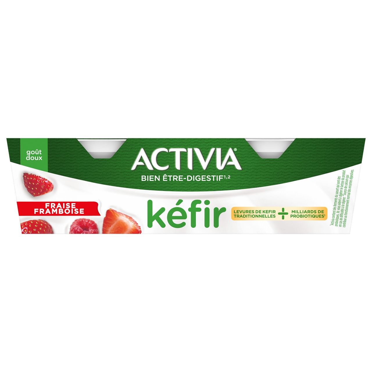 activia kéfir cuillère fraise framboise