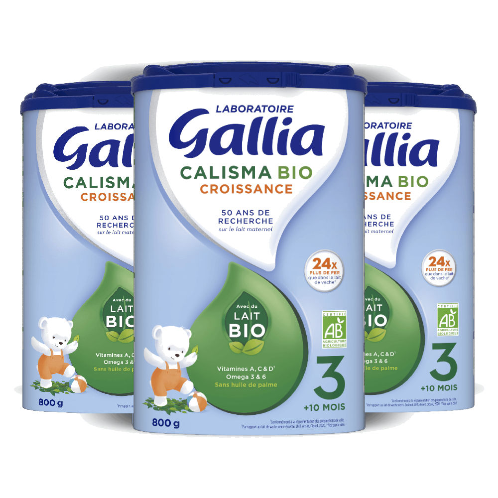 Calisma Bio Croissance - 800g - Lait infantile - Lot x3