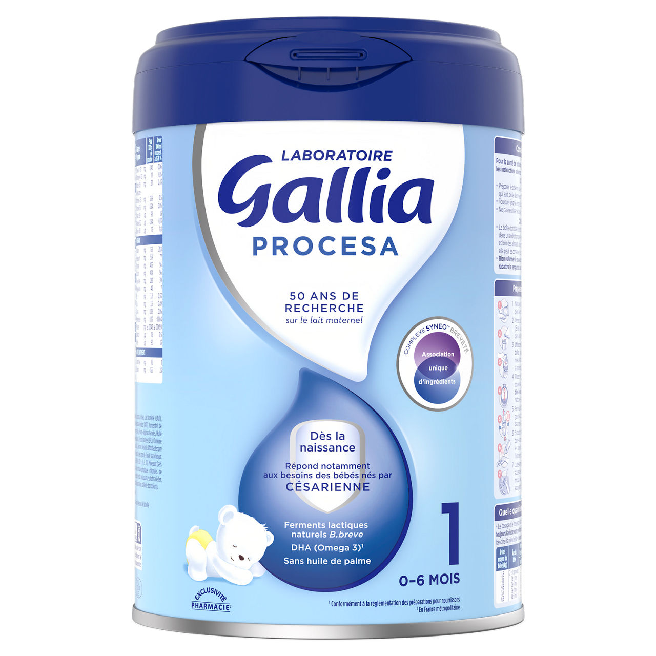 Gallia PROCESA 1 ou 2 + GUMILK 