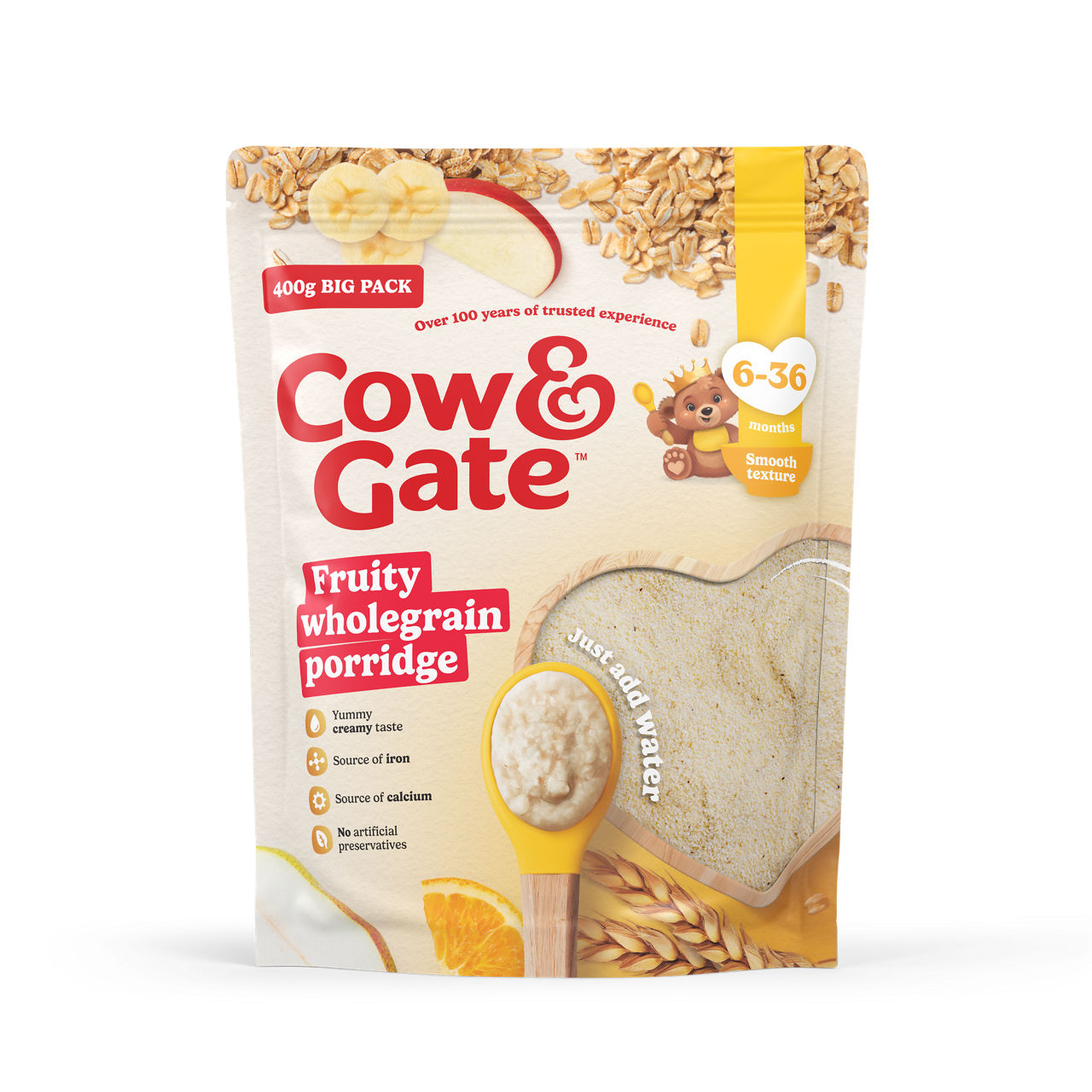 Cow & Gate Fruity wholegrain 400g
