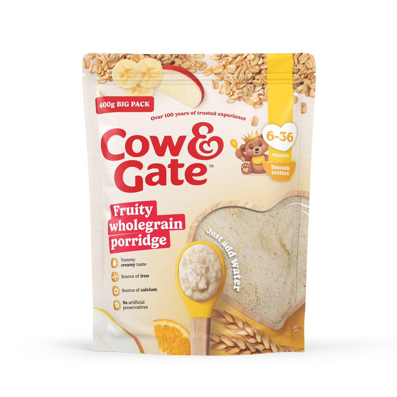 Cow & Gate Fruity wholegrain 400g