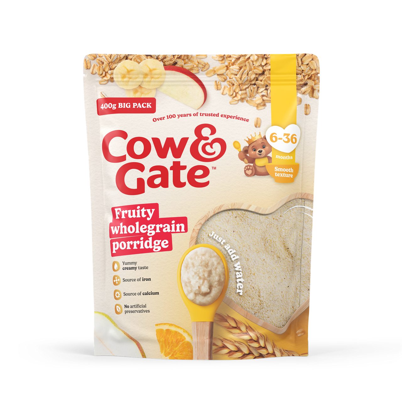 Cow & Gate Fruity wholegrain 400g